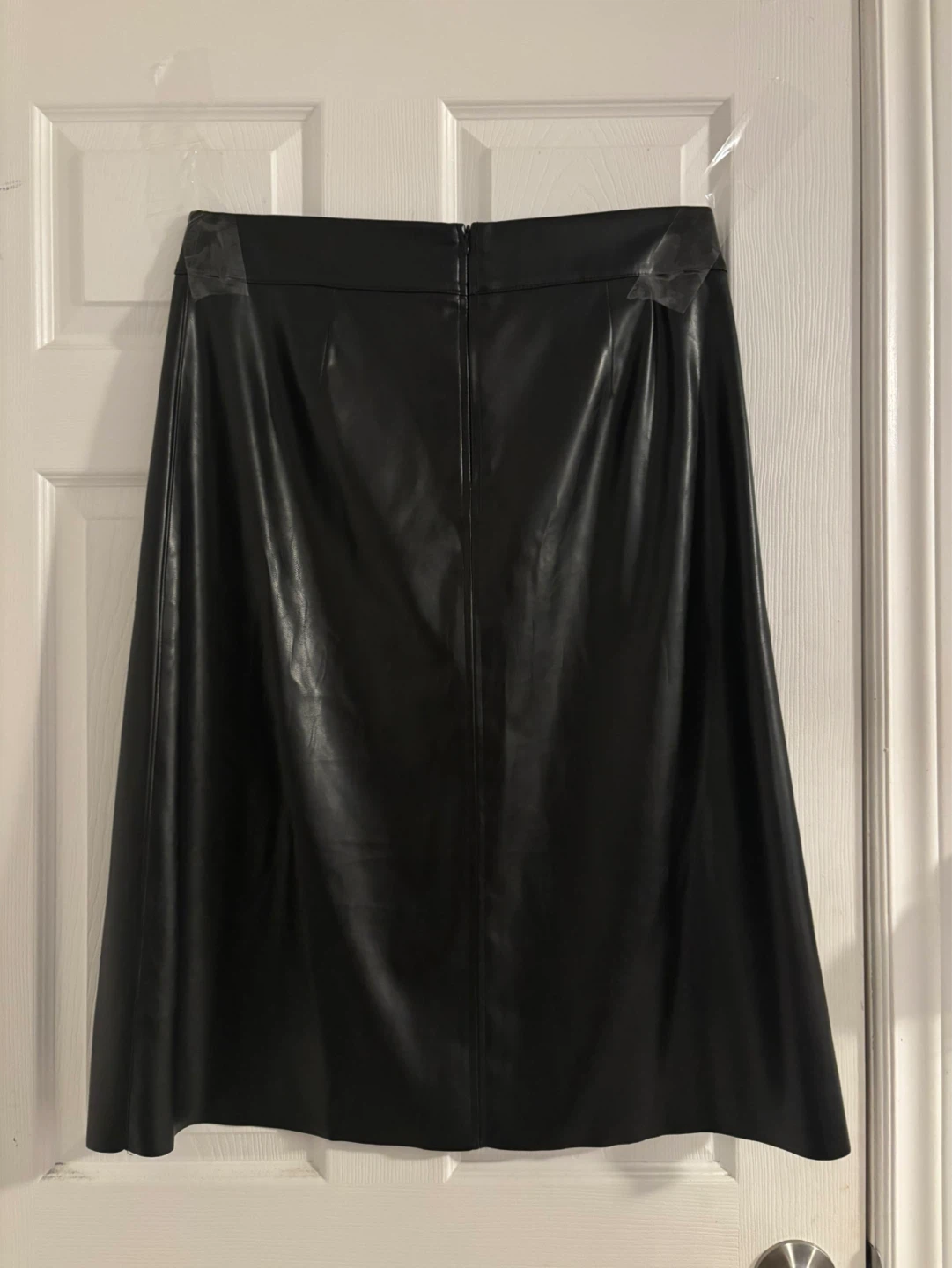 Black Faux Leather Skirt - photo 2