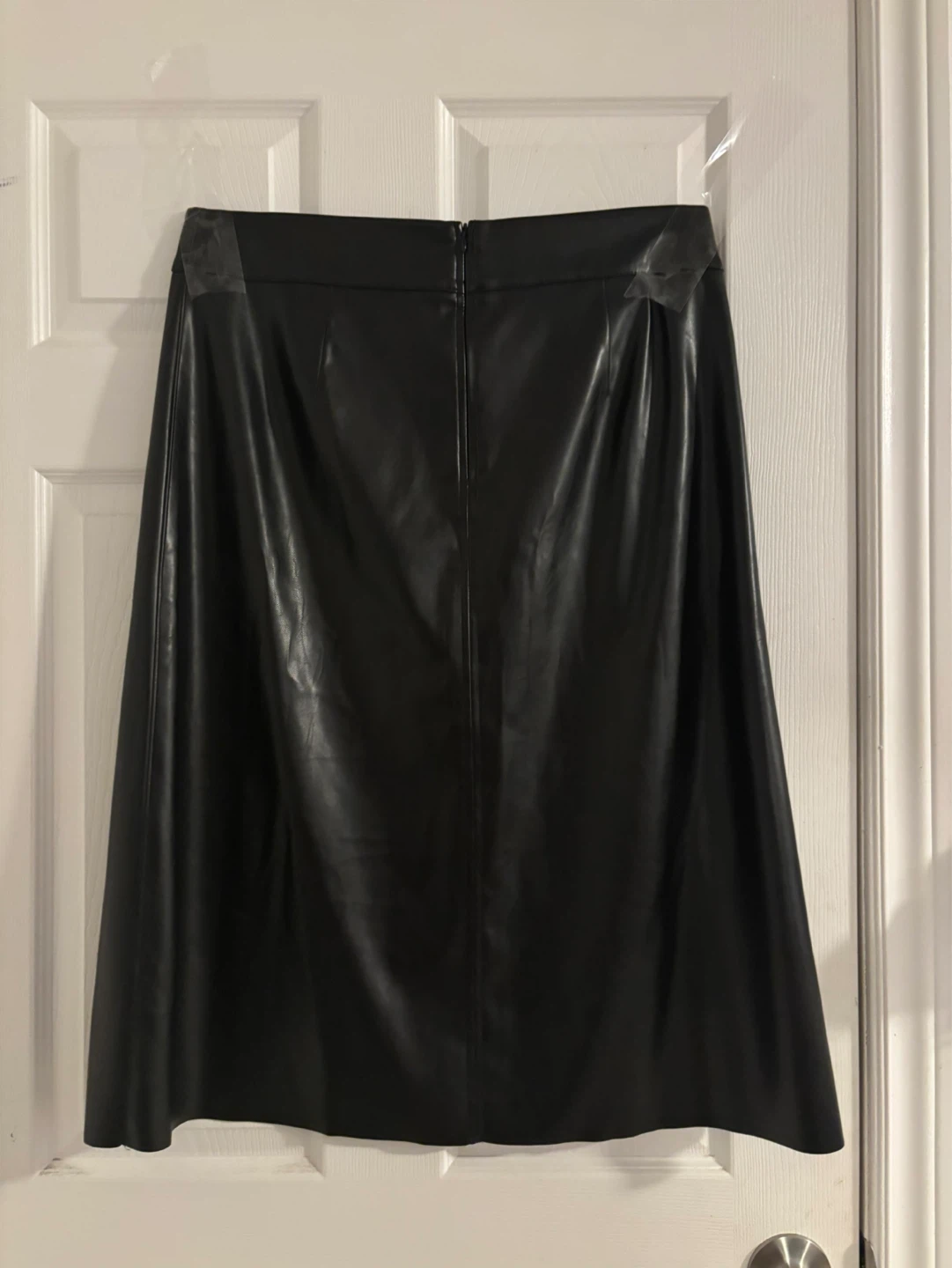Black Faux Leather Skirt - photo 4