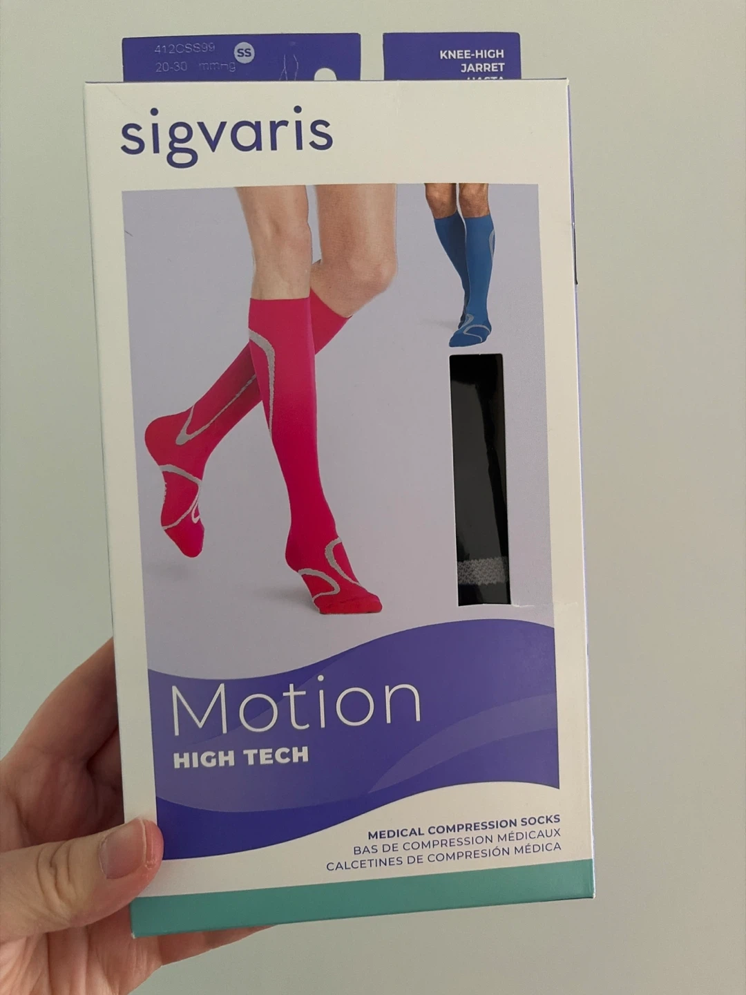 BNIB Knee-High Compression Socks - black small