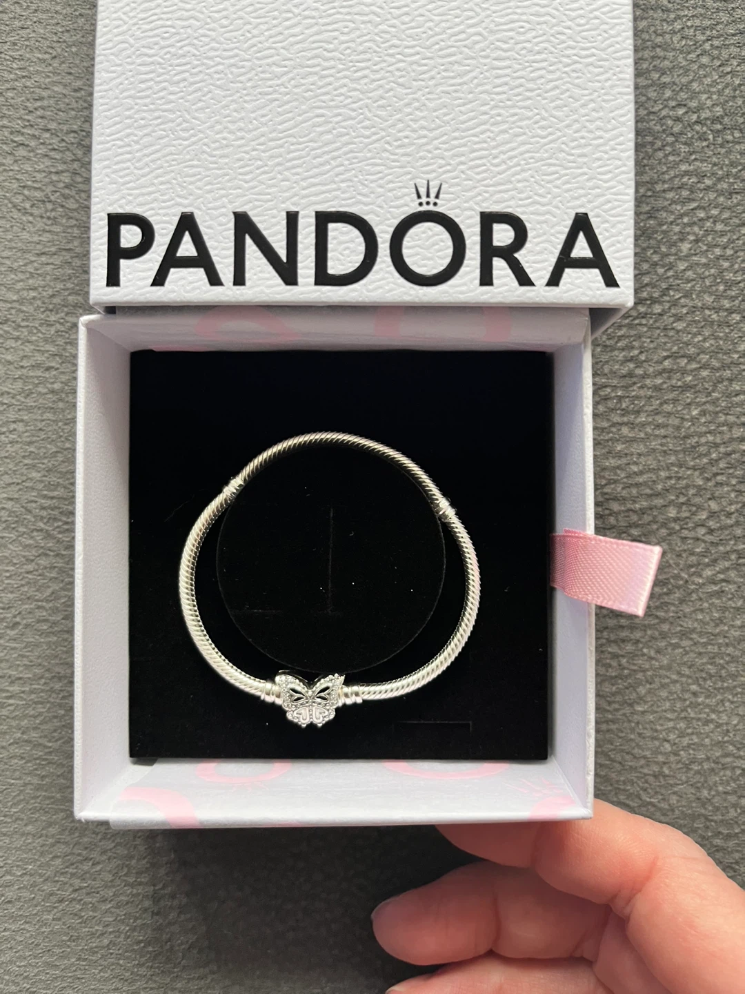Pandora Sterling Silver Butterfly Charm Bracelet - photo 4