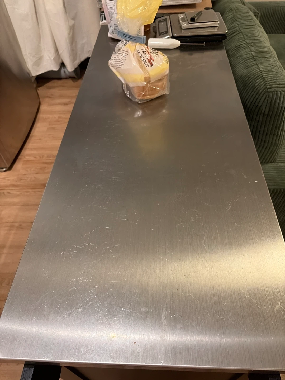 Kitchen Island Cart with Stainless Steel Top - photo 3