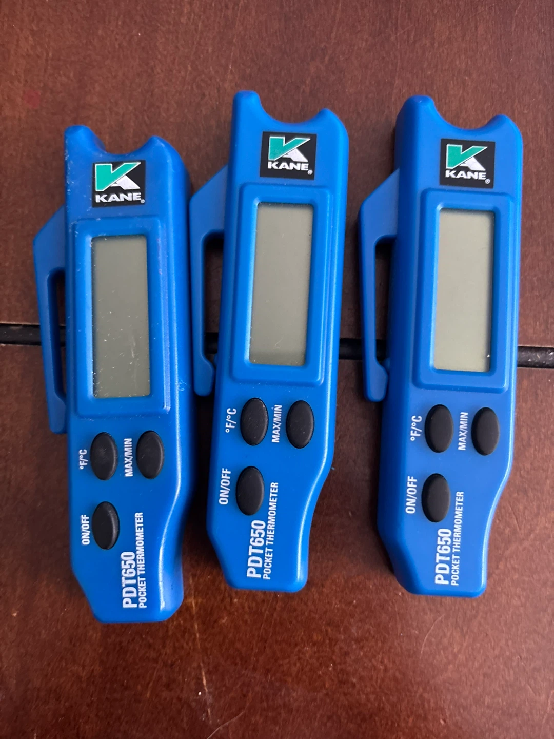 Kane PDT650 Pocket Thermometer - Blue (Set of 3)