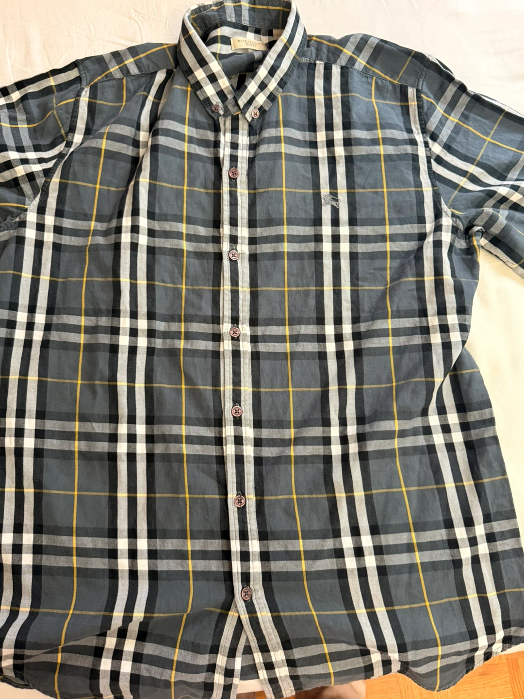 Burberry Brit Plaid Button-Up Shirt XXL