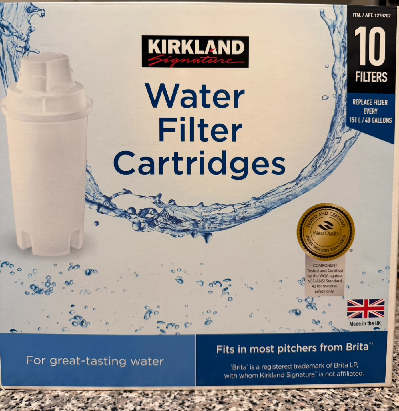 🌱KIRKLAND Signature Water Filter Cartridges - 10 Count (NEW)