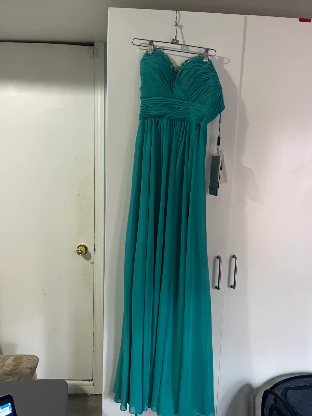 Rianna Couture Strapless Gown - Jade, Size 2 - photo 4