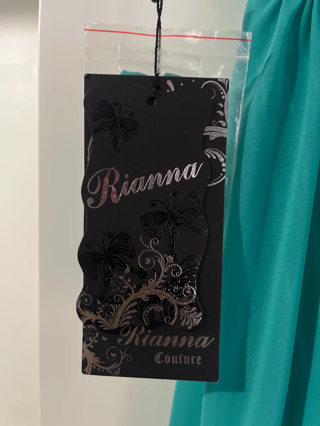 Rianna Couture Strapless Gown - Jade, Size 2