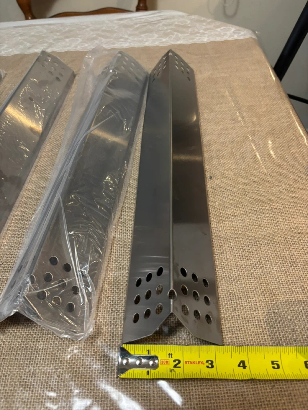 Stainless Steel BBQ Grill Heat Deflector Plates - photo 2
