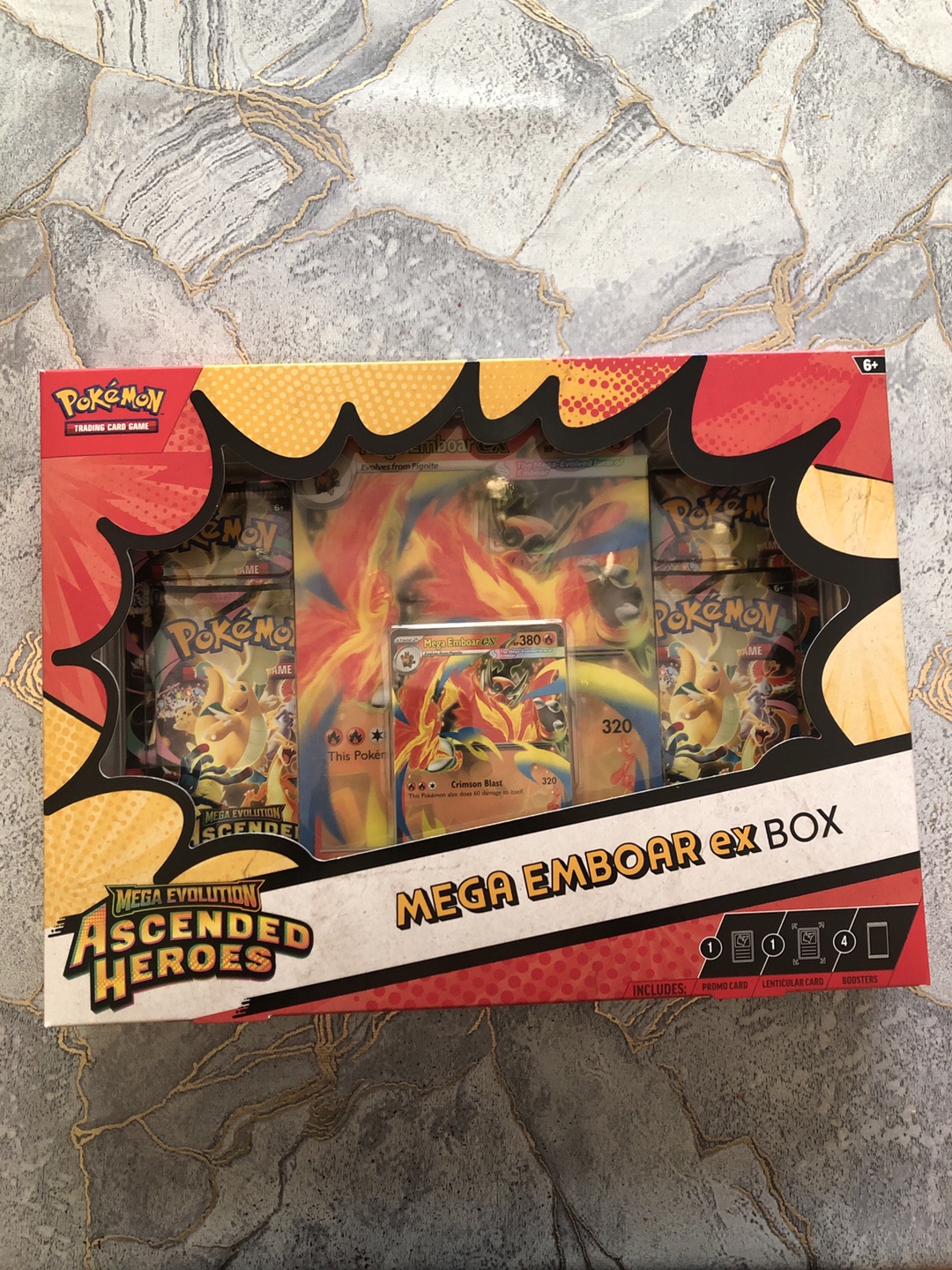 Pokémon Ascended Heroes Mega Emboar EX Box