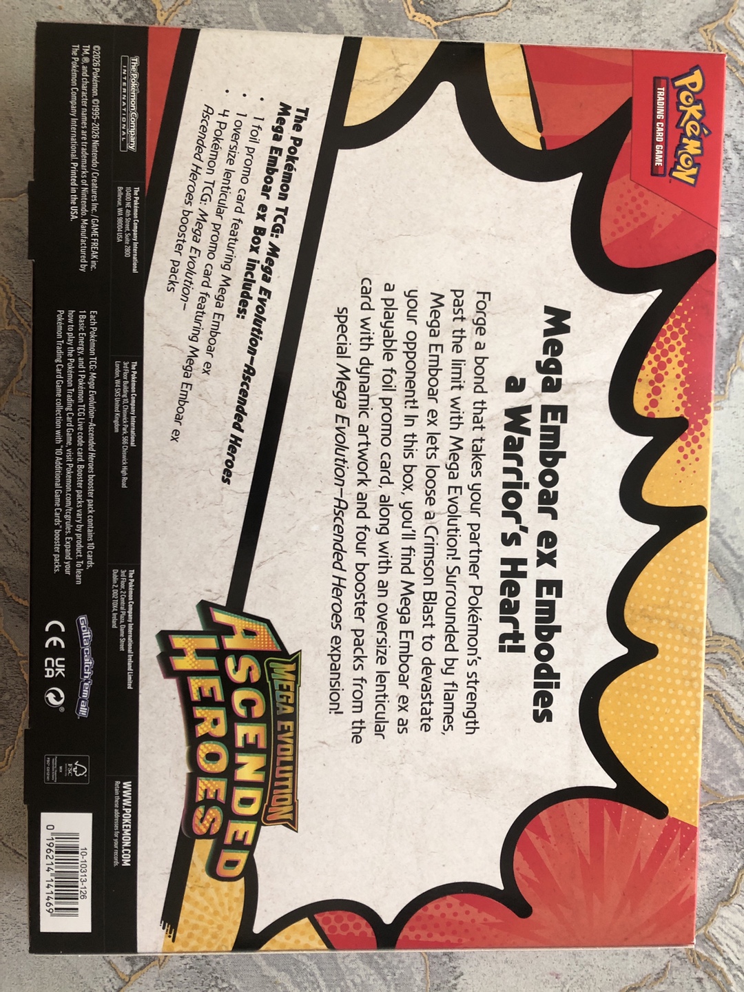 Pokémon Ascended Heroes Mega Emboar EX Box - photo 3