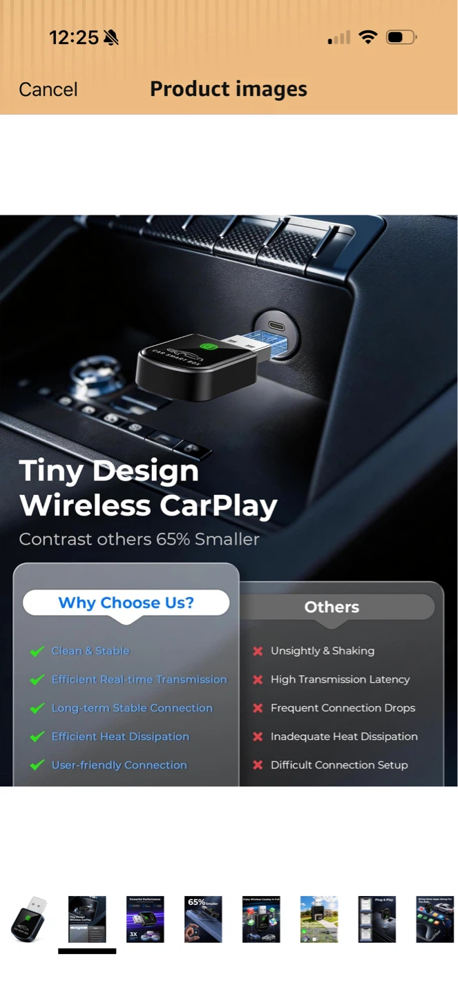 Brand New Wireless Carplay Adapter for iPhone Latest Upgrade - photo 2