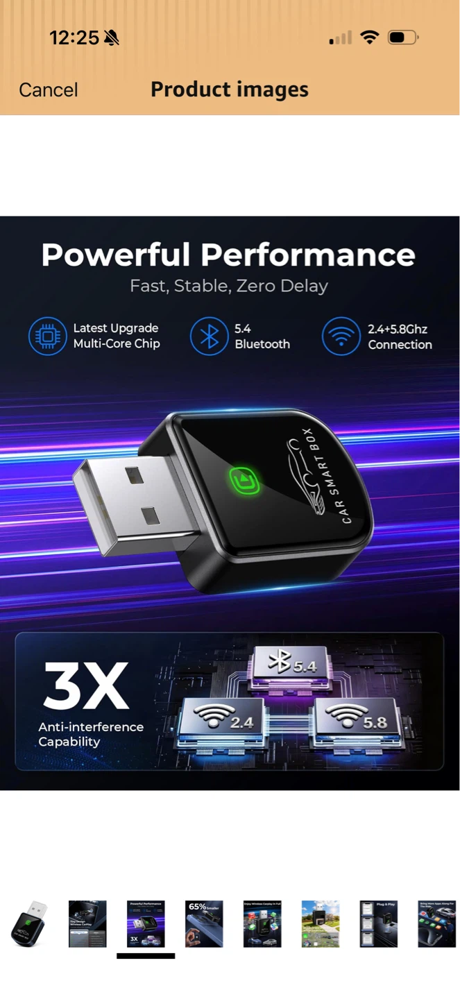 Brand New Wireless Carplay Adapter for iPhone Latest Upgrade - photo 3