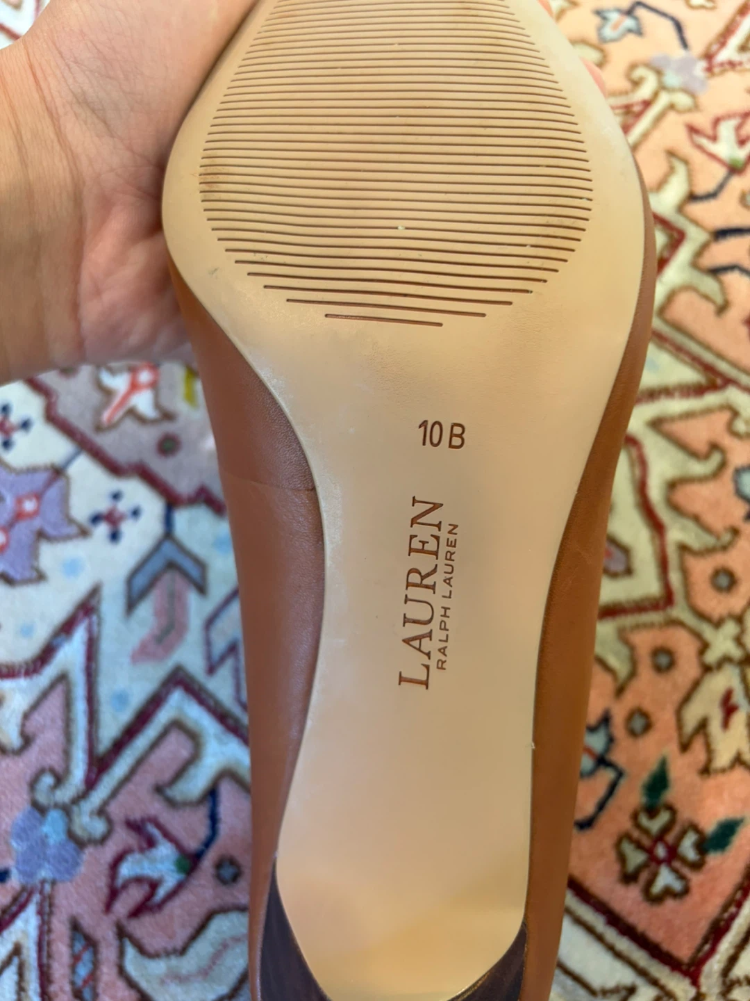 Lauren Ralph Lauren Brown Leather Pumps Size 10B - photo 3