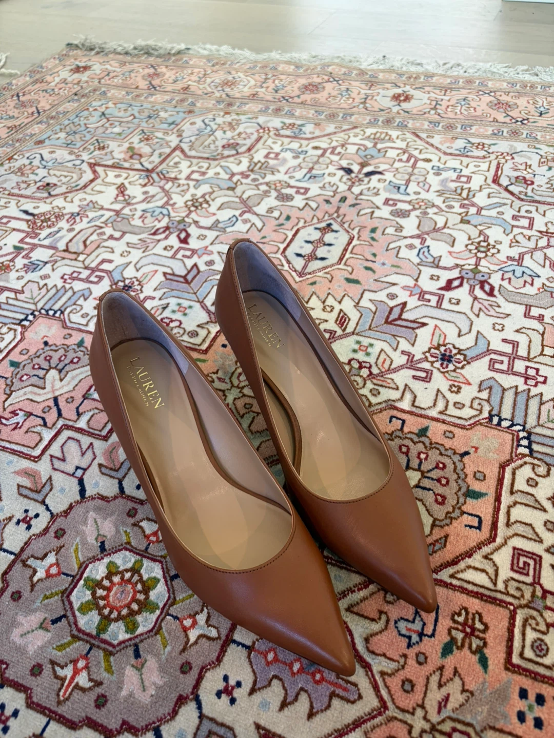 Lauren Ralph Lauren Brown Leather Pumps Size 10B