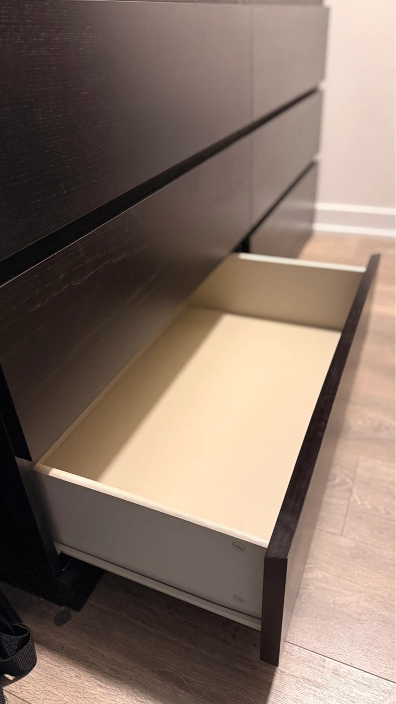 IKEA 6 drawers Dark Wood Dresser