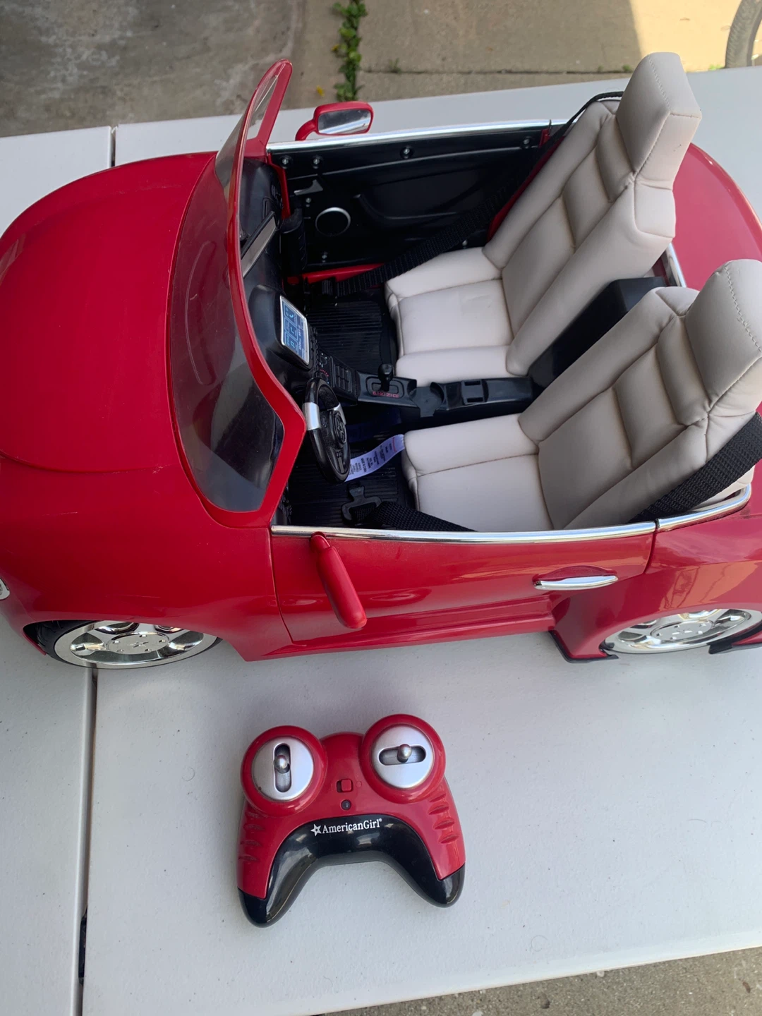 American Girl Red Convertible Car with Remote Control - photo 5