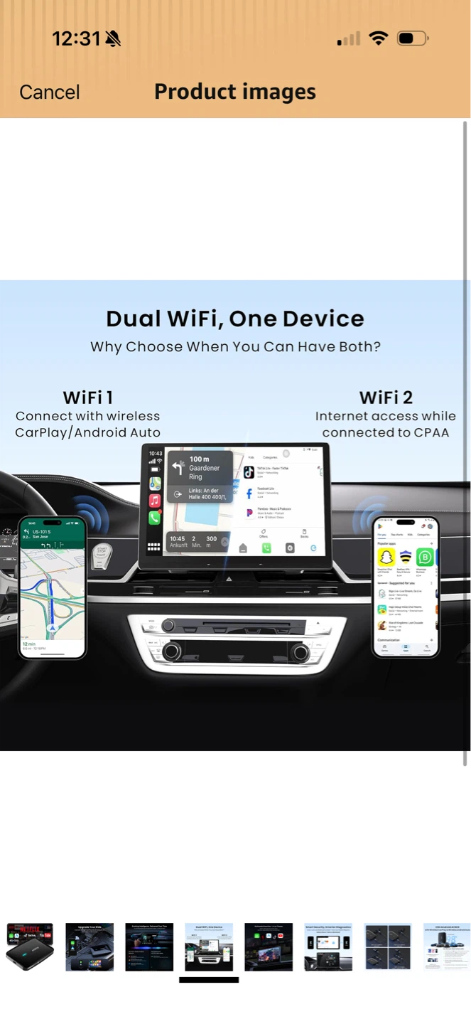 Brand New Wireless CarPlay Adapter - photo 4