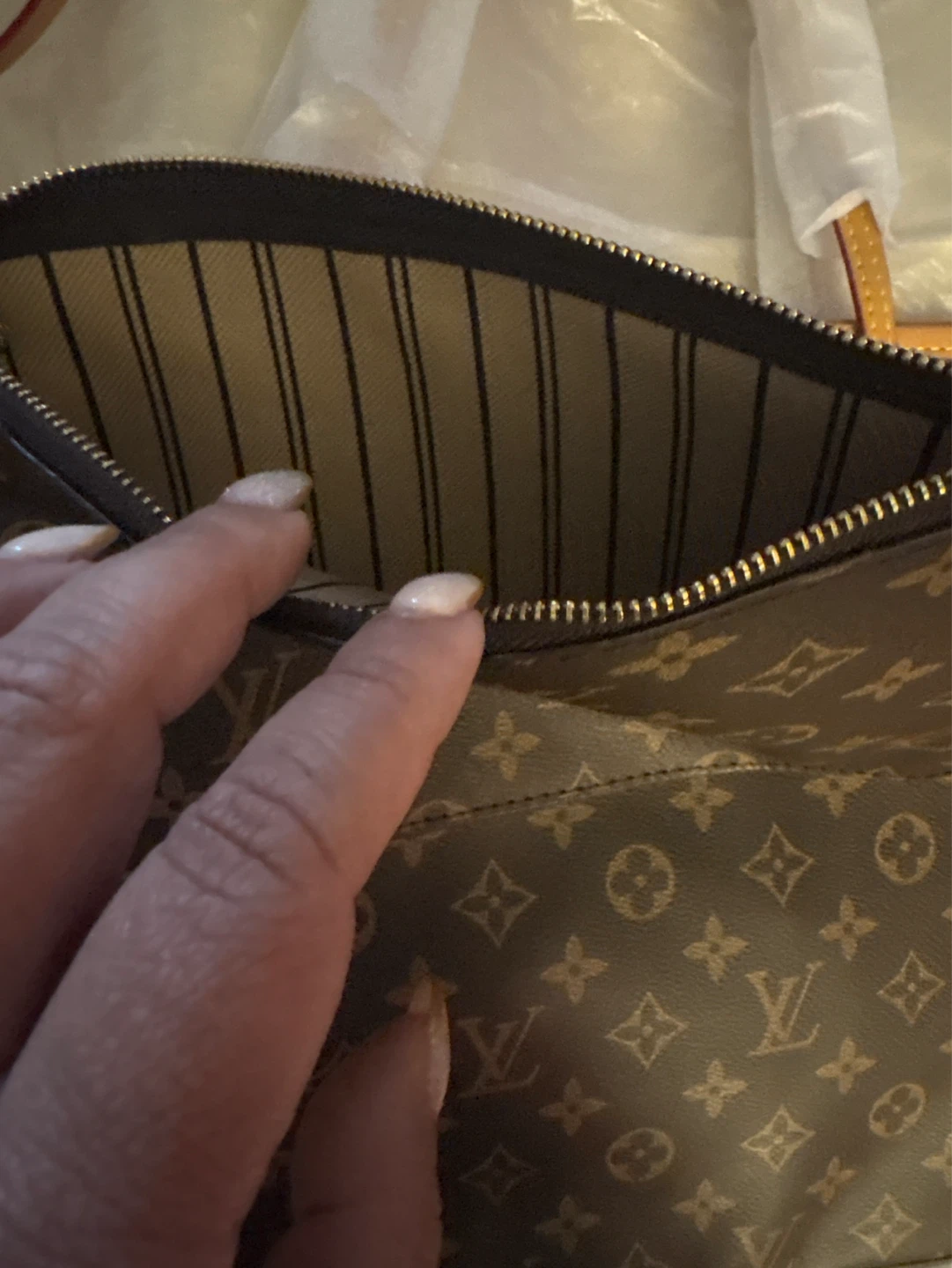 🌱 NEW LV  Monogram Canvas Neverfull Tote Bag with Pouch - photo 2