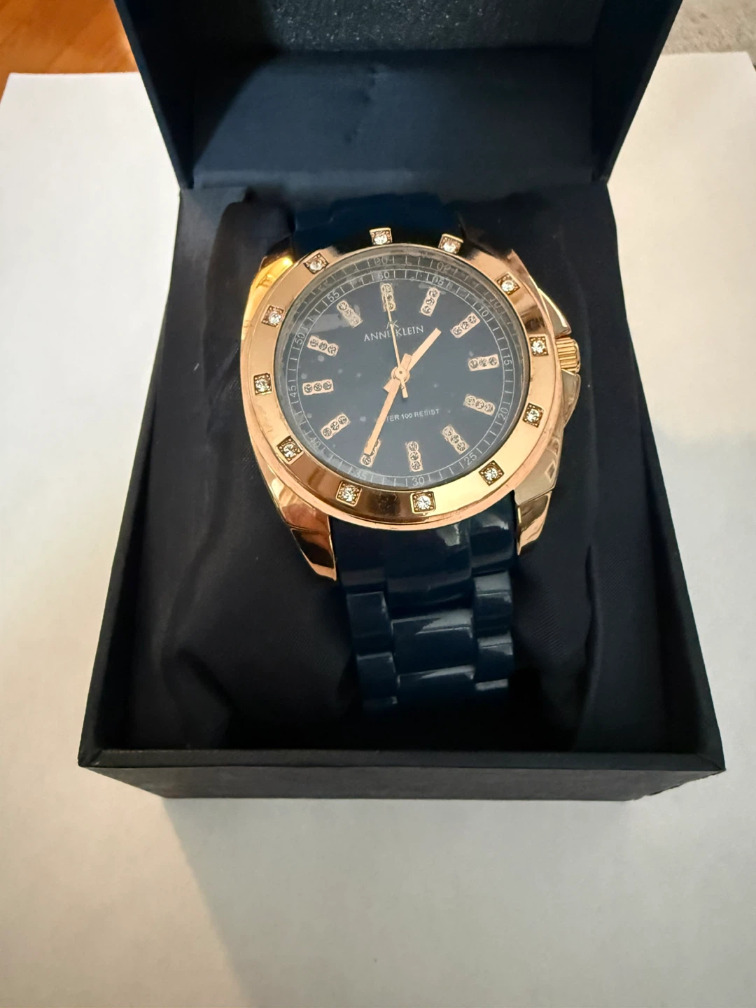 Anne Klein Watch - Rose Gold and Navy Blue