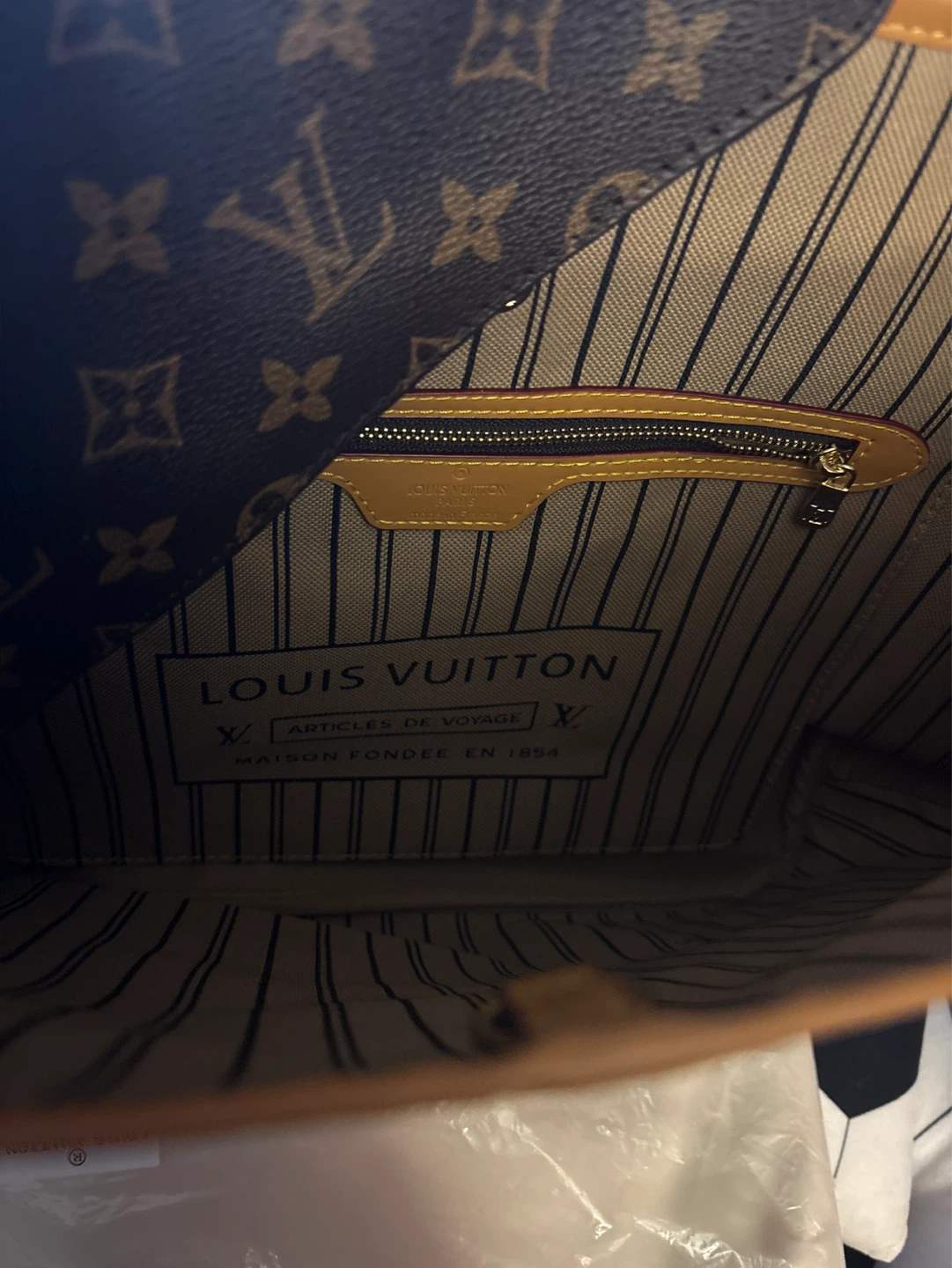 🌱 NEW LV  Monogram Canvas Neverfull Tote Bag with Pouch - photo 3