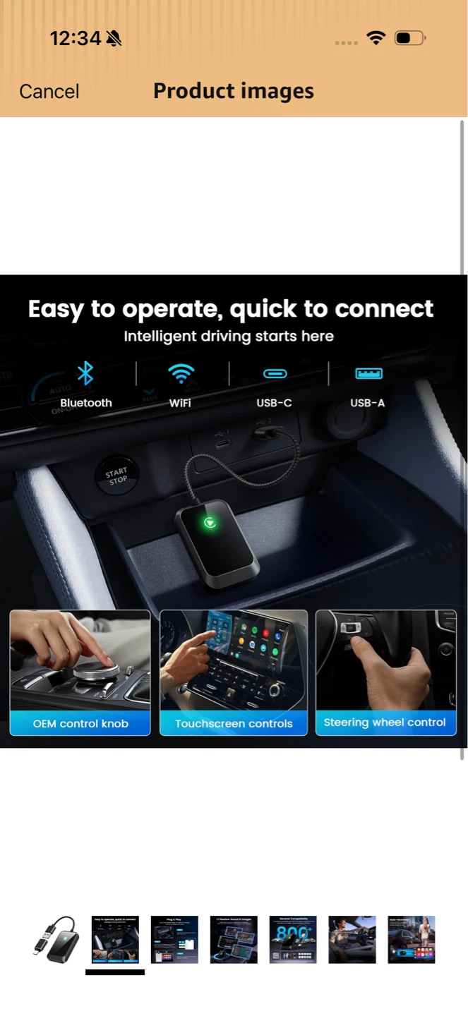 Brand New Wireless CarPlay Adapter for iPhone - photo 2