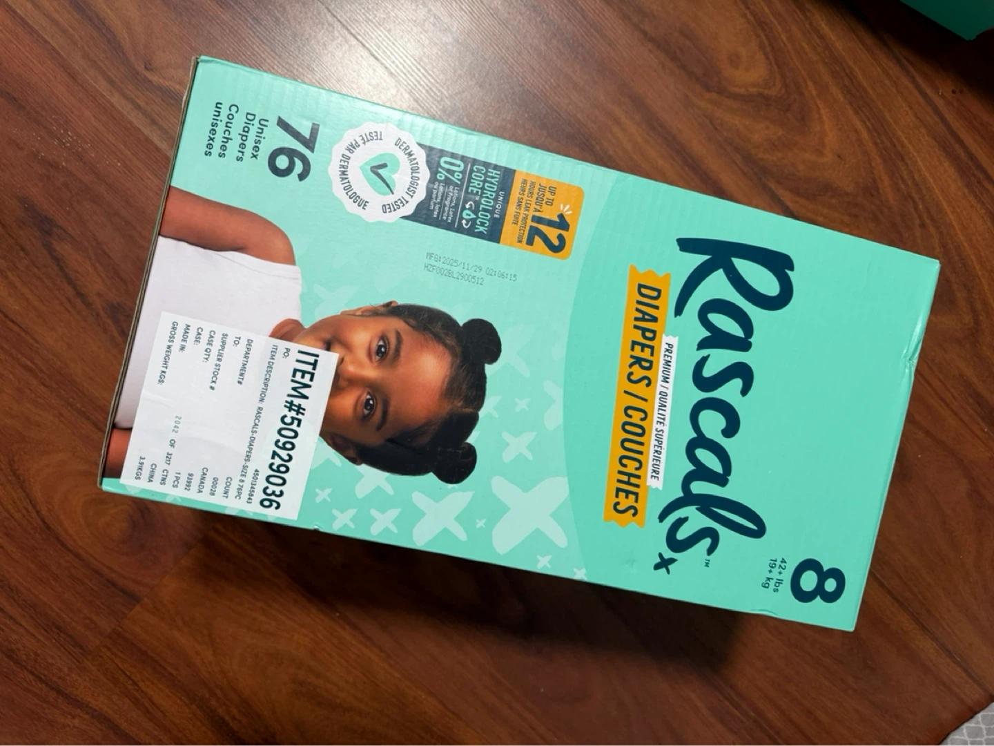 Unopened Rascals Premium Diapers - Size 4 & Size 8 - photo 2