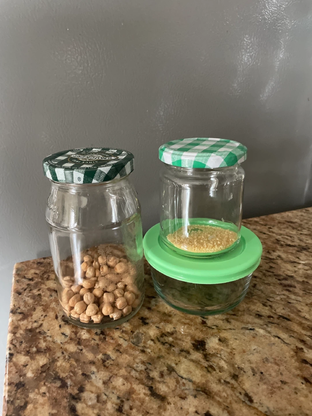 Set of glass jars and bottles for food storage - photo 4