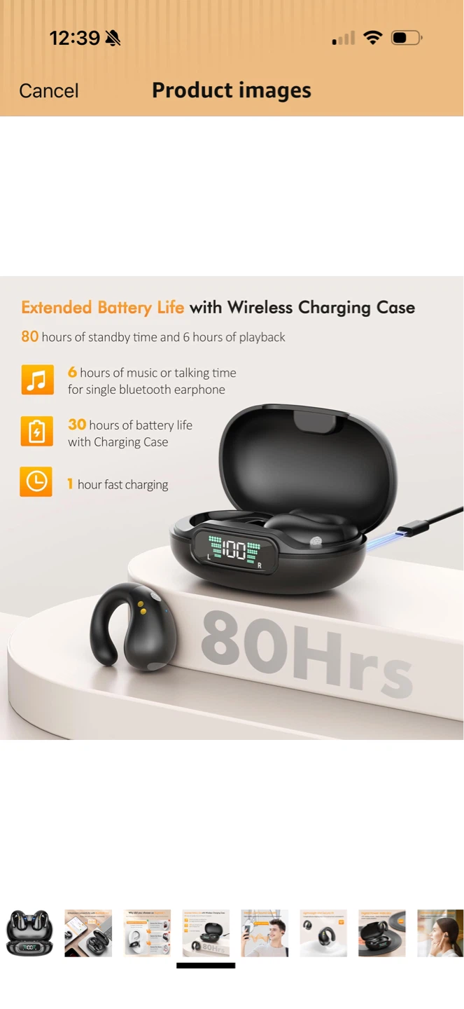 Brand New Bluetooth 5.3 Open-Ear Clip Wireless Earbuds - photo 4