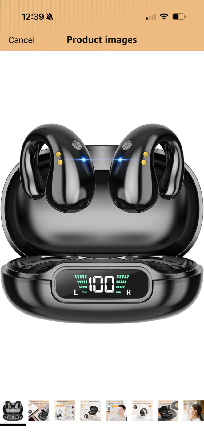 Brand New Bluetooth 5.3 Open-Ear Clip Wireless Earbuds