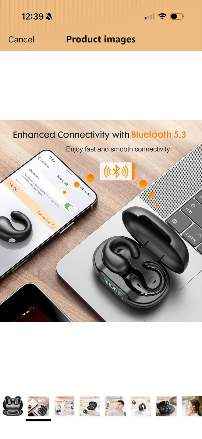 Brand New Bluetooth 5.3 Open-Ear Clip Wireless Earbuds - photo 2