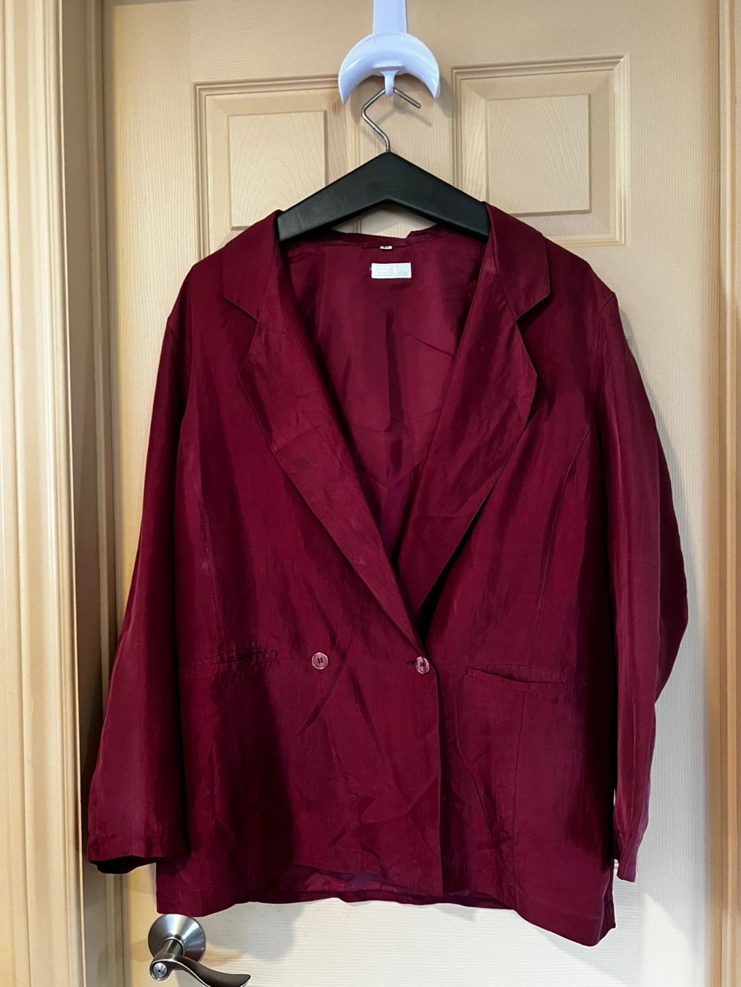 Maroon Silk Blazer Size 42