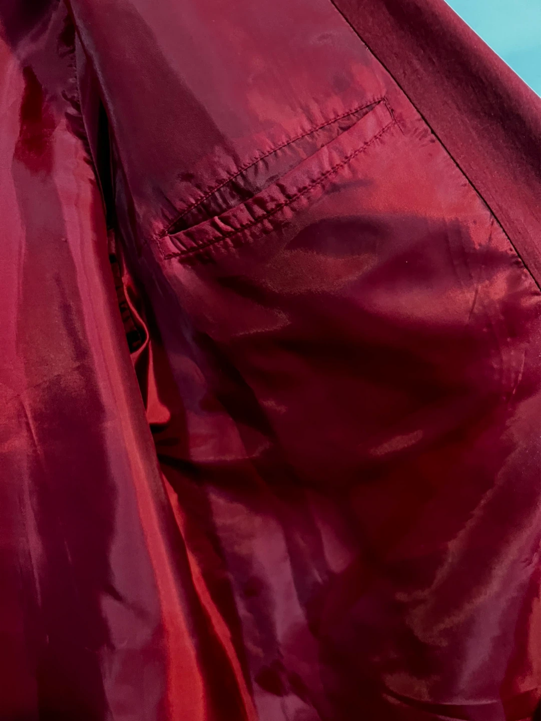 Maroon Silk Blazer Size 42 - photo 5