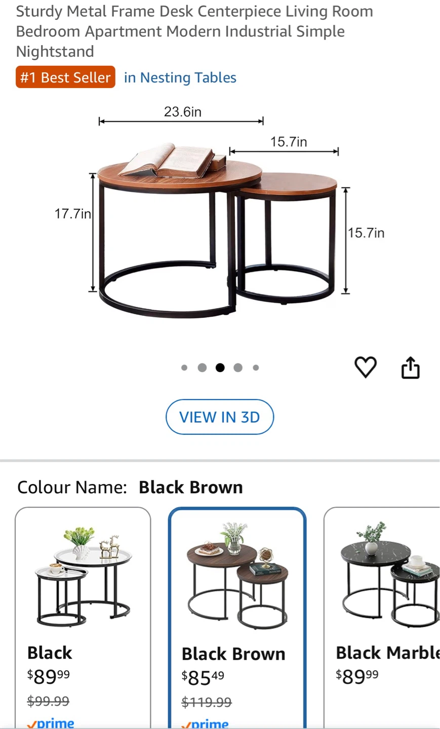 Coffee Table - Black Brown - photo 2
