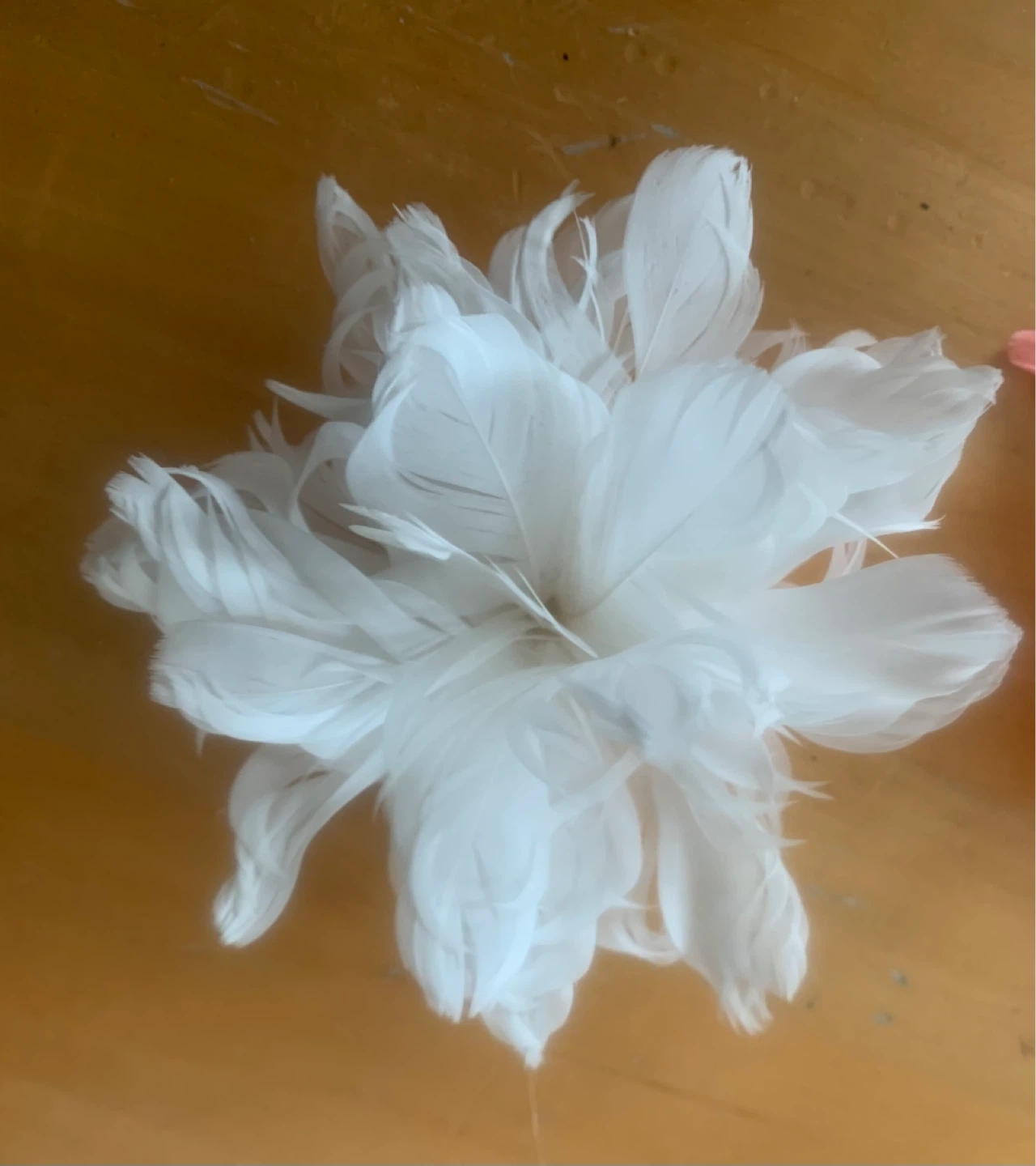 Feather Flower Brooches/Hair Clips - set - photo 4