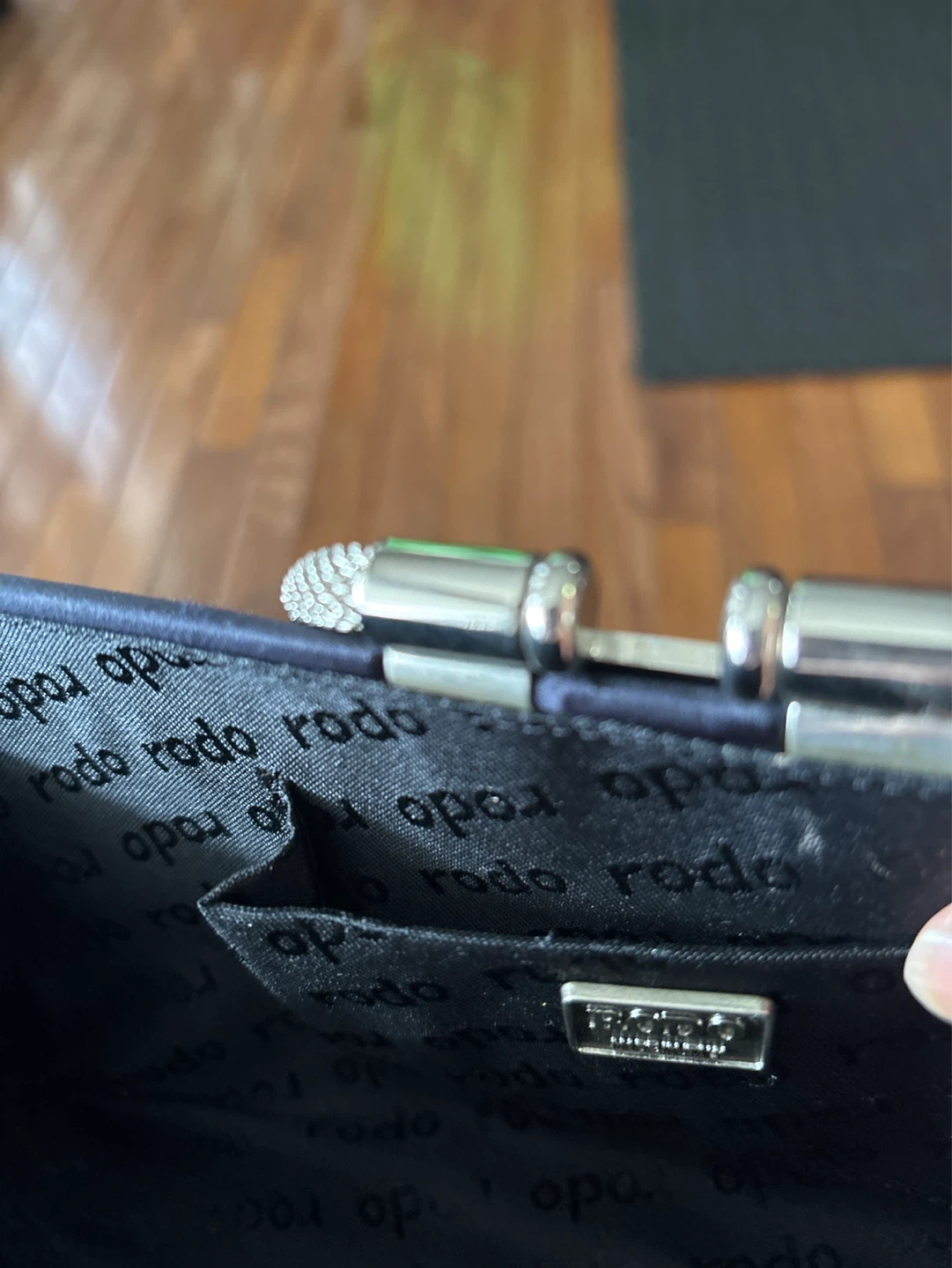 Rodo Black Clutch Bag