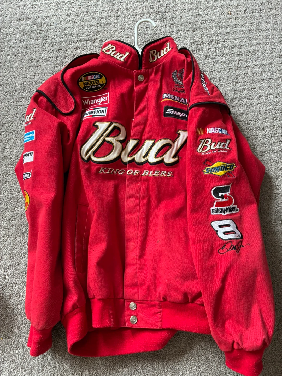 Vintage Dale Jr. Budweiser NASCAR Racing Jacket - photo 2