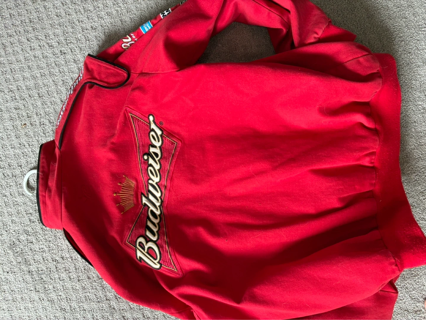 Vintage Dale Jr. Budweiser NASCAR Racing Jacket