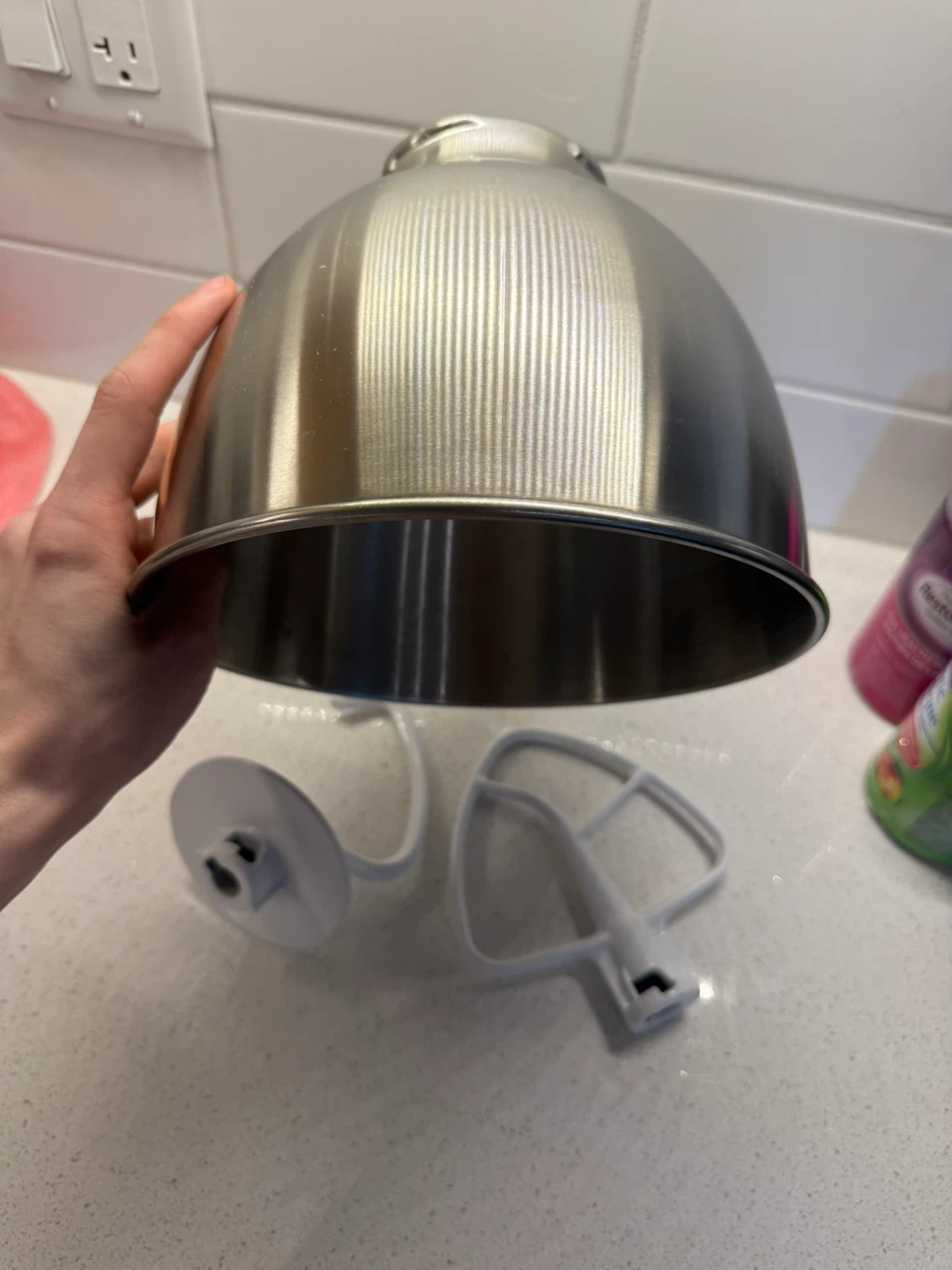 KitchenAid 4.5 QT Stainless Steel Bowl with attachments - photo 3