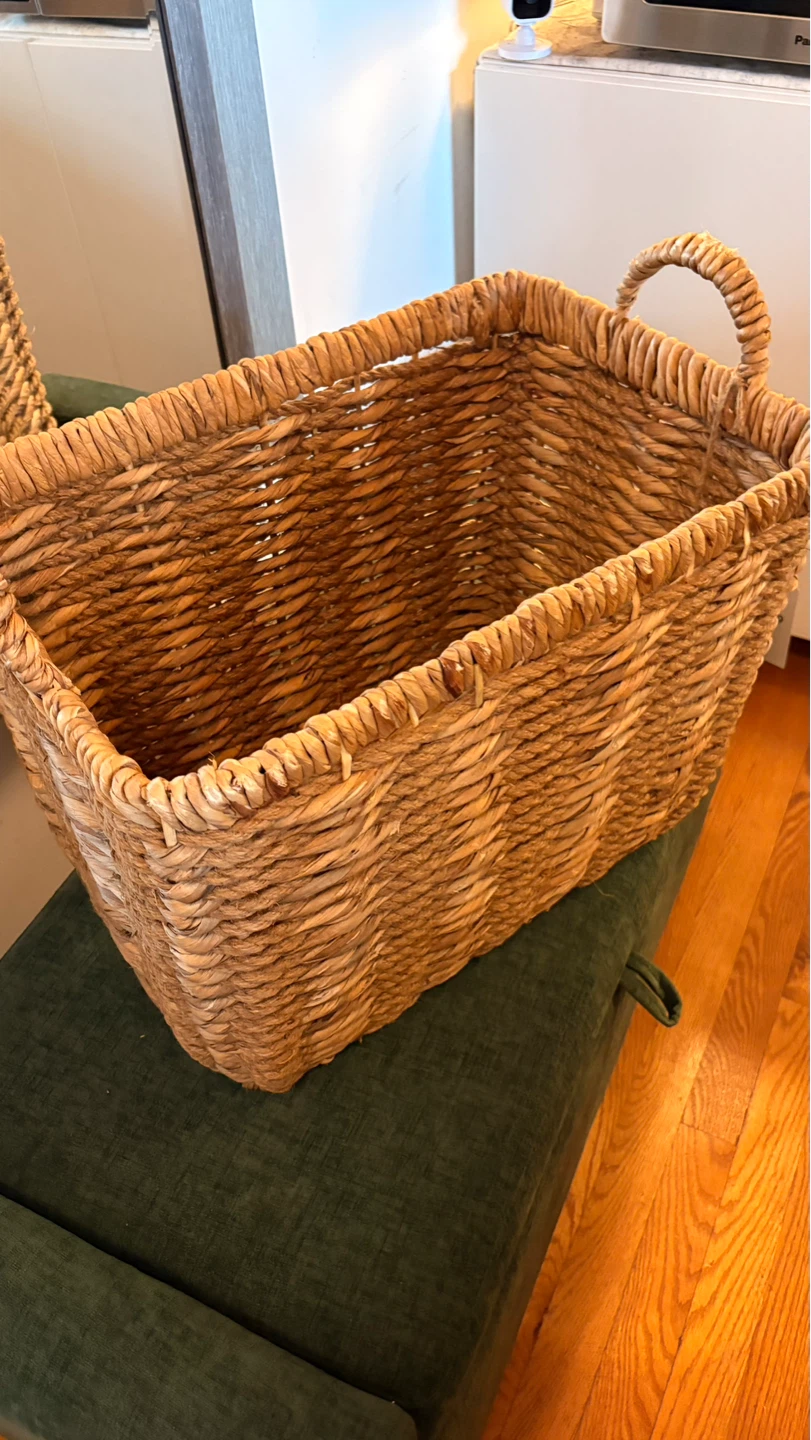 Natural Twist Water Hyacinth Storage Basket - photo 2