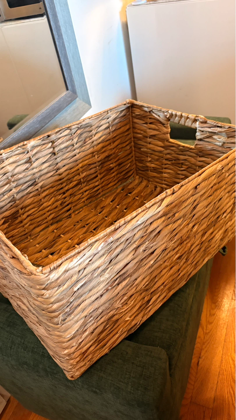 Natural Twist Water Hyacinth Storage Basket