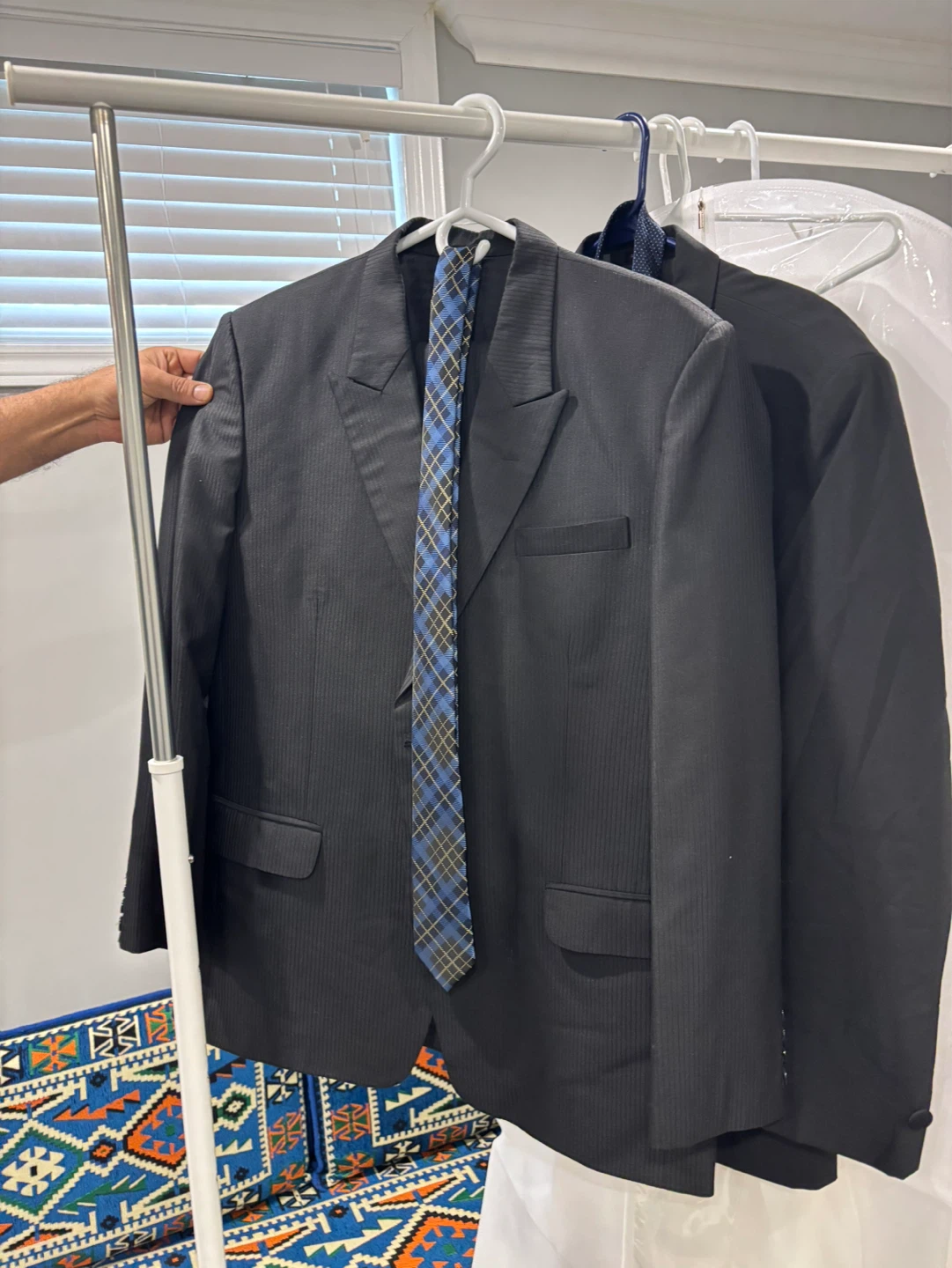 Men’s Black Italian suit with Tie - photo 5