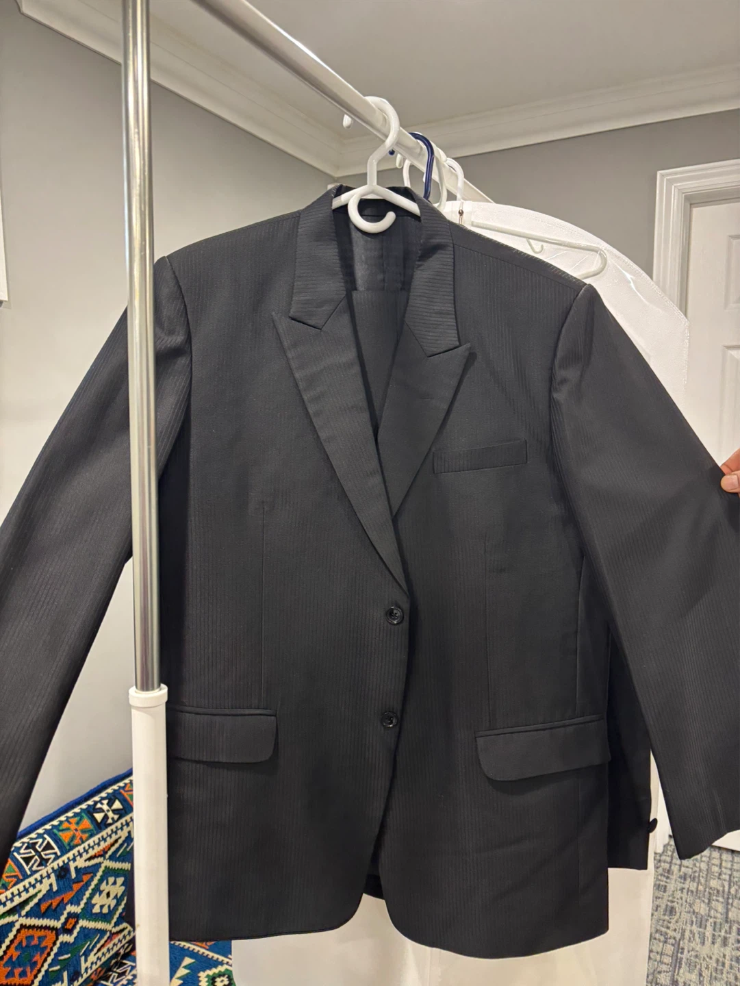 Men’s Black Italian suit with Tie - photo 2