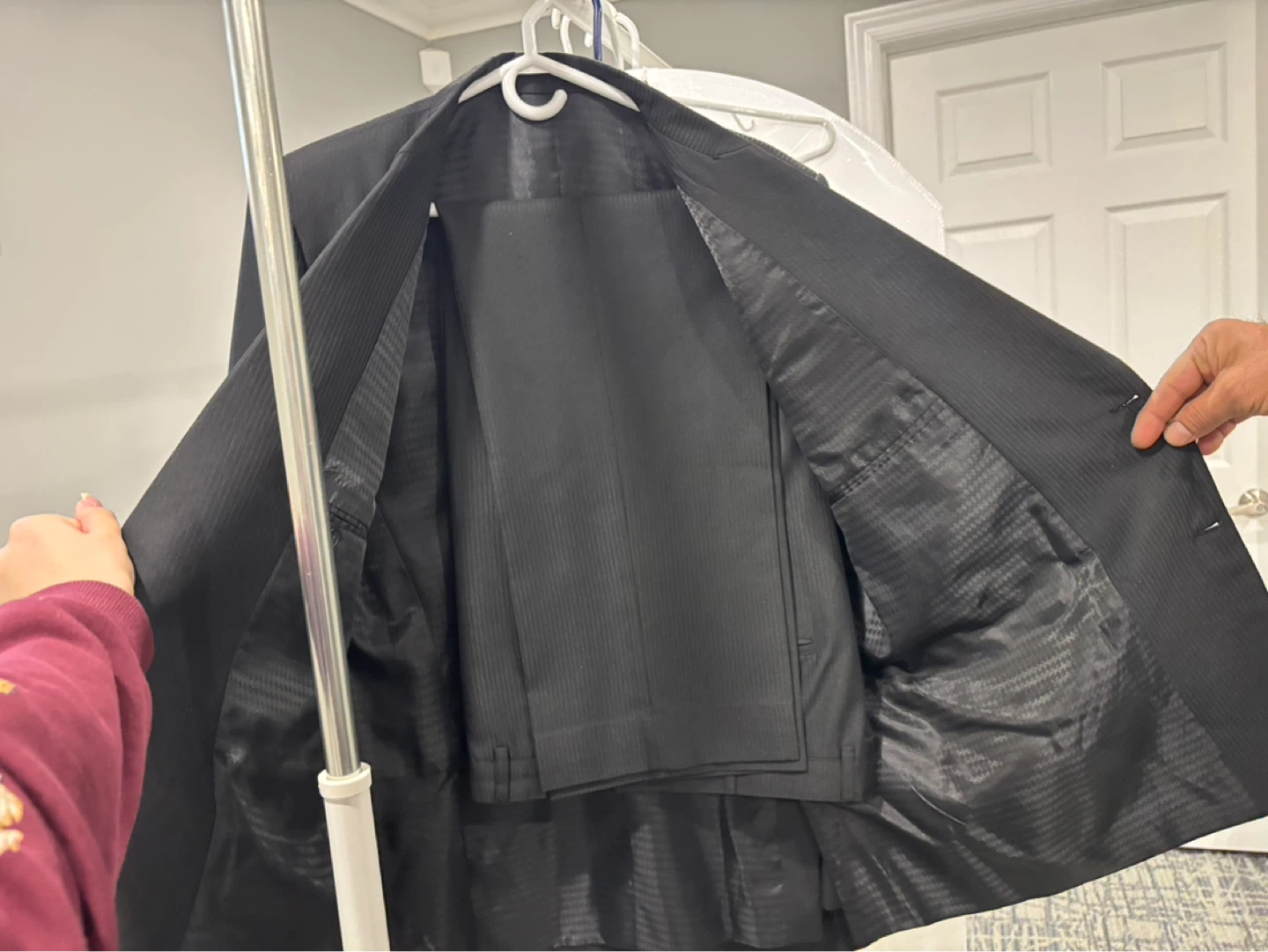 Men’s Black Italian suit with Tie - photo 3