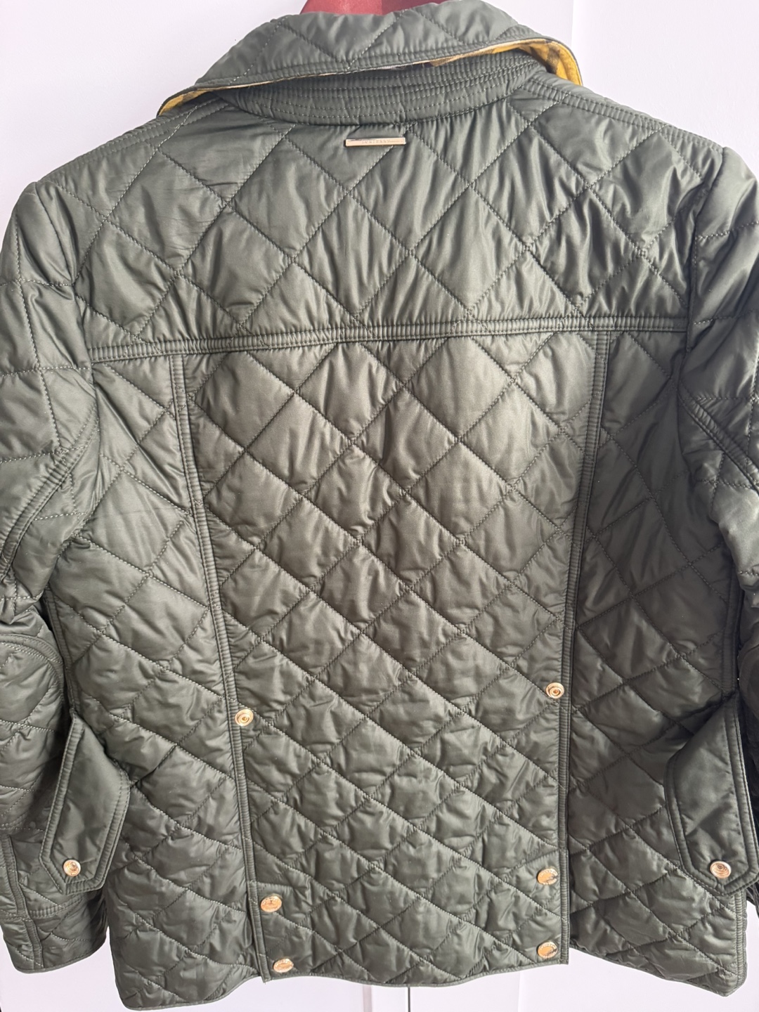 Burberry Quilted Jacket - Olive Green - photo 4