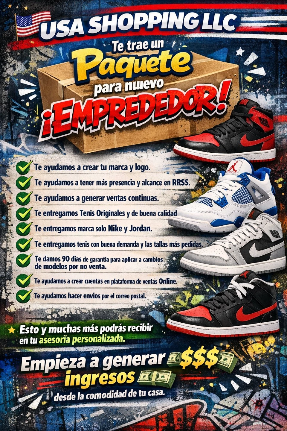 USA Shopping Paquete Emprendedor Genera 💵💵