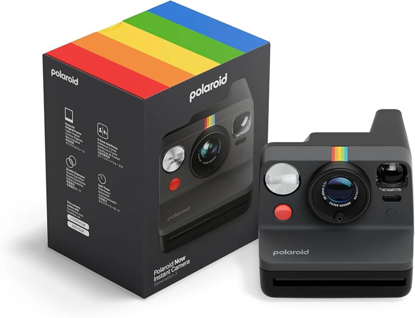 Polaroid Now Instant Camera Generation 3 - Dark Grey