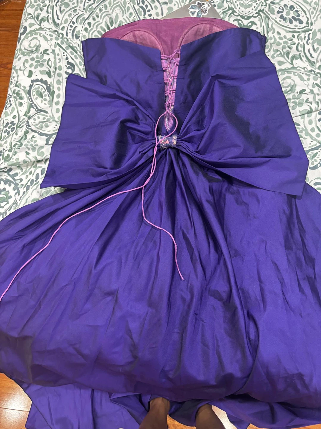 Purple Sequin Corset Gown - photo 3