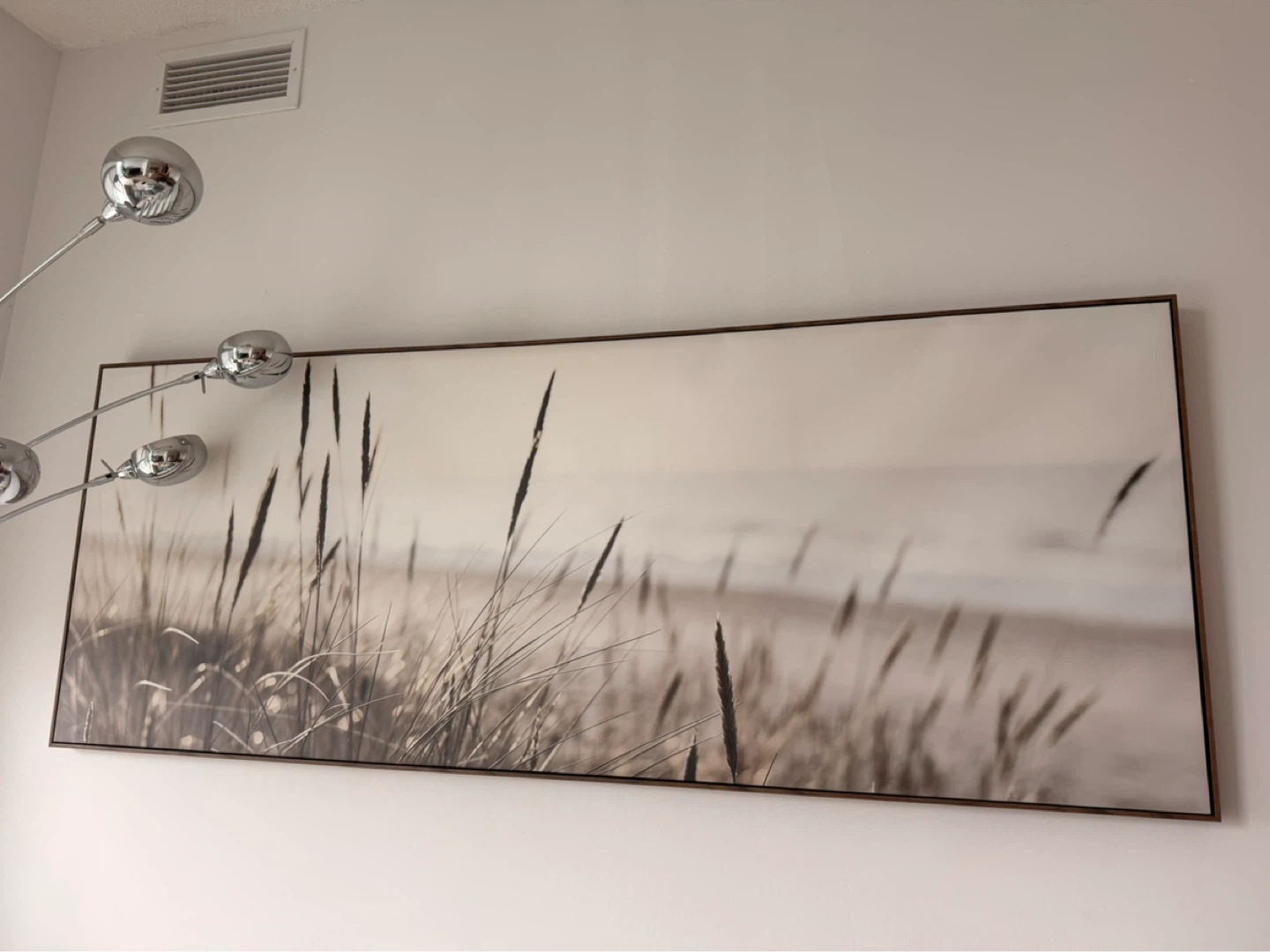 Large Framed Wall Art - Beach Grass Landscape - photo 2