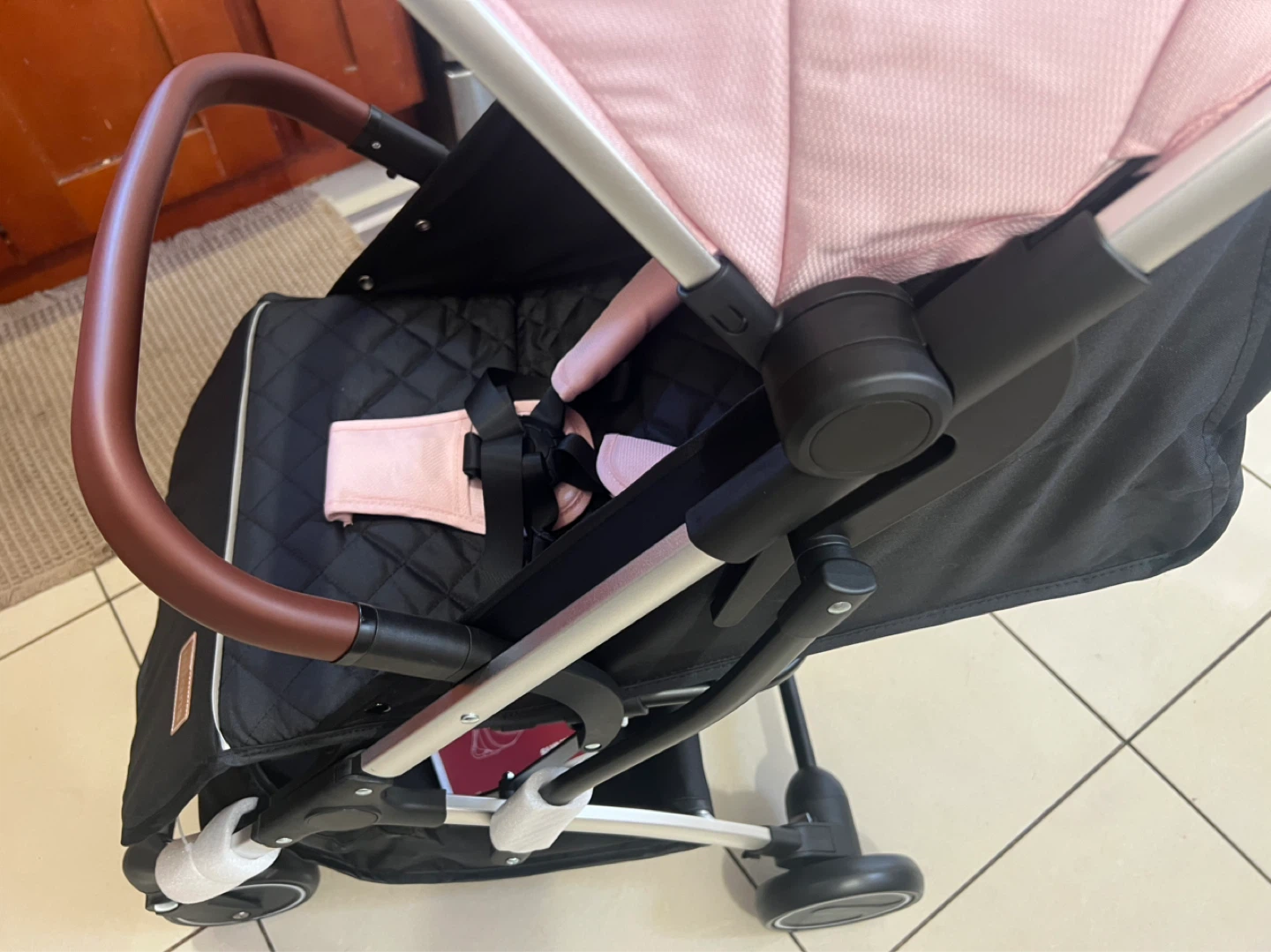 Pink and Black Stroller