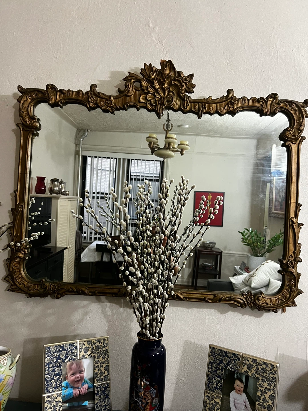 Ornate Gold Gilded Mirror