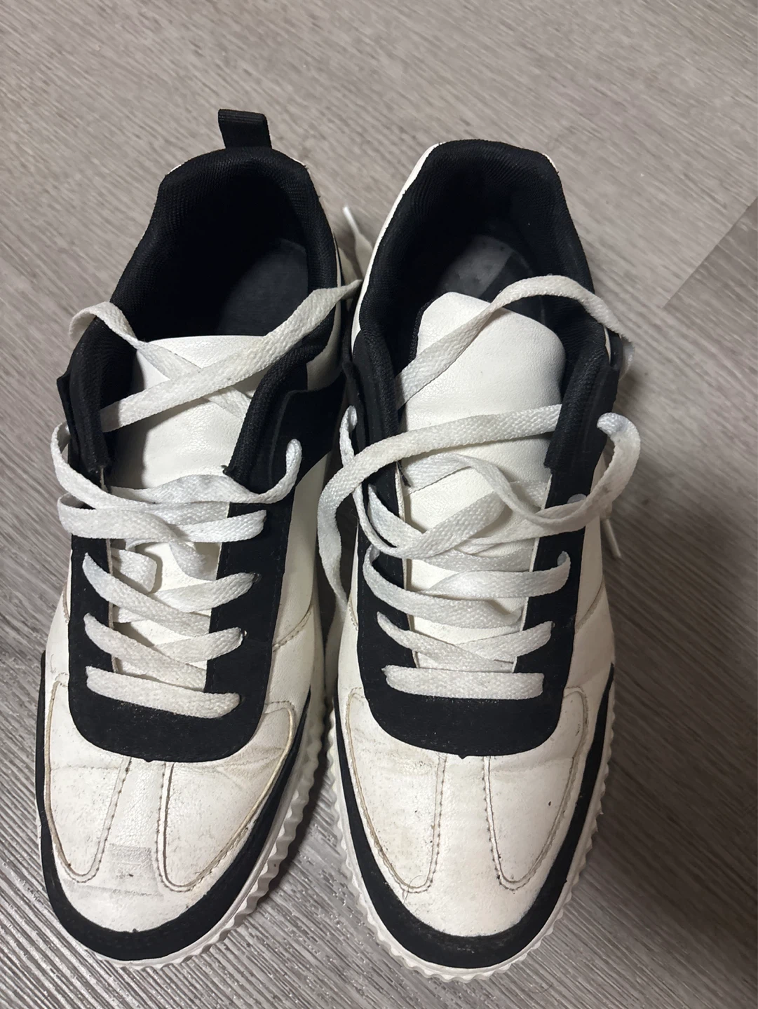 White and Black Sneakers 🌱